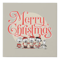 Peanuts | Merry Christmas Holiday Choir Faux Canvas Print