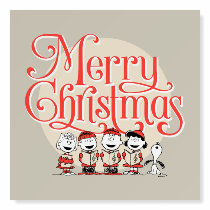 Peanuts | Merry Christmas Holiday Choir Foam Board