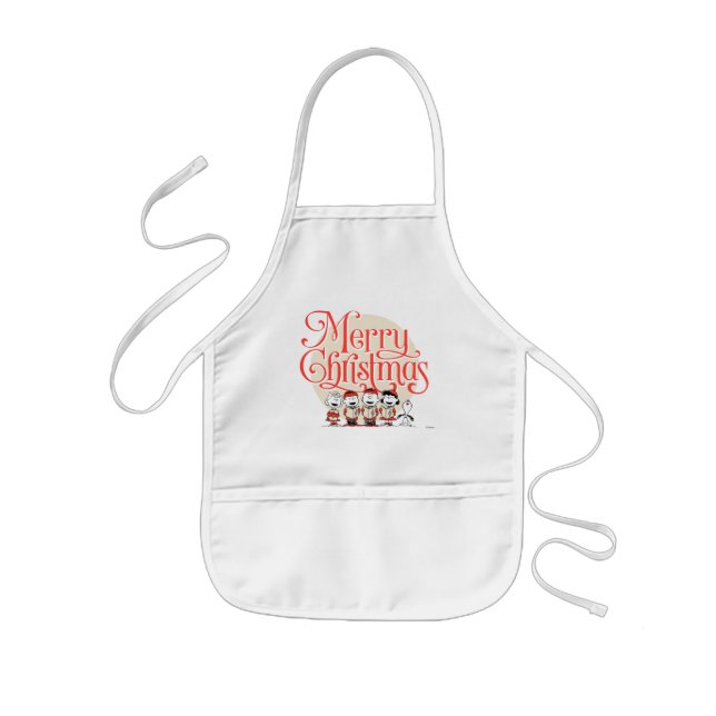 Peanuts | Merry Christmas Holiday Choir Kids' Apron (Front)