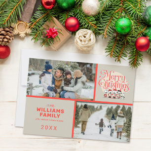 Peanuts Merry Christmas Holiday Choir Photo Card