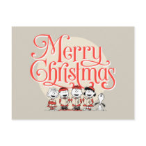 Peanuts | Merry Christmas Holiday Choir Postcard