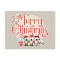 Peanuts | Merry Christmas Holiday Choir Postcard