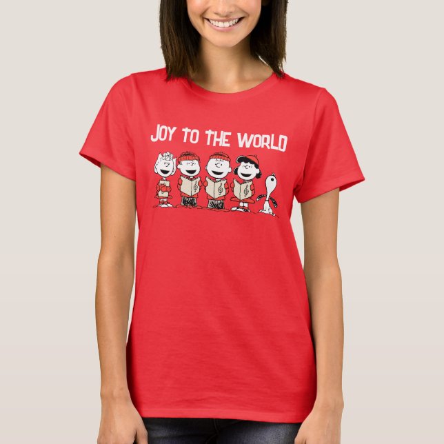 Peanuts | Merry Christmas Holiday Choir T-Shirt (Front)