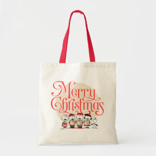 Peanuts Merry Christmas Holiday Choir Tote Bag