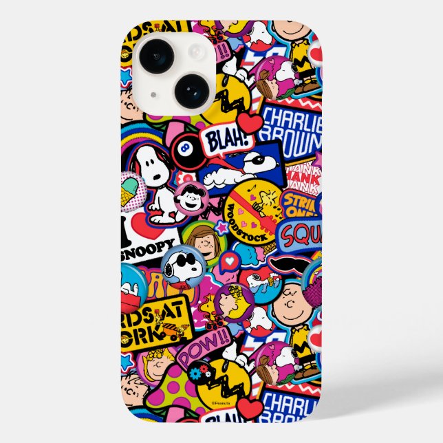 Peanuts | Mixtape Patch Pattern Case-Mate iPhone Case (Back)