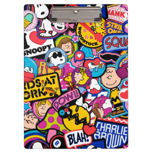 Peanuts Mixtape Patch Pattern Clipboard
