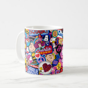 Peanuts Mixtape Patch Pattern Coffee Mug