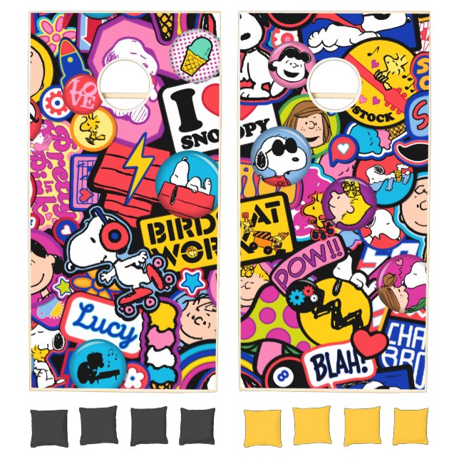 Peanuts | Mixtape Patch Pattern Cornhole Set (Set)