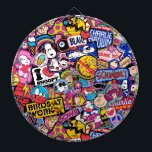 Peanuts | Mixtape Patch Pattern Dart Board<br><div class="desc">Check out this fun design featuring The Peanuts Gang in cute patches.</div>