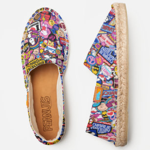 Peanuts Mixtape Patch Pattern Espadrilles