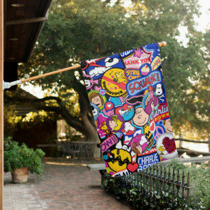 Peanuts Mixtape Patch Pattern House Flag