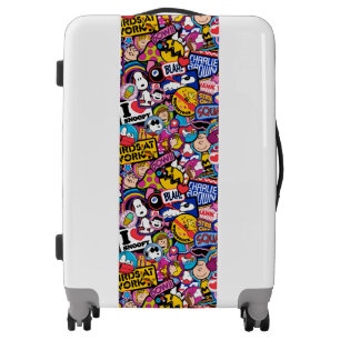 Peanuts Mixtape Patch Pattern Luggage