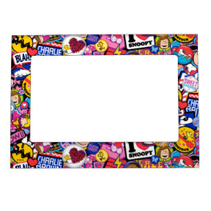 Peanuts Mixtape Patch Pattern Magnetic Frame