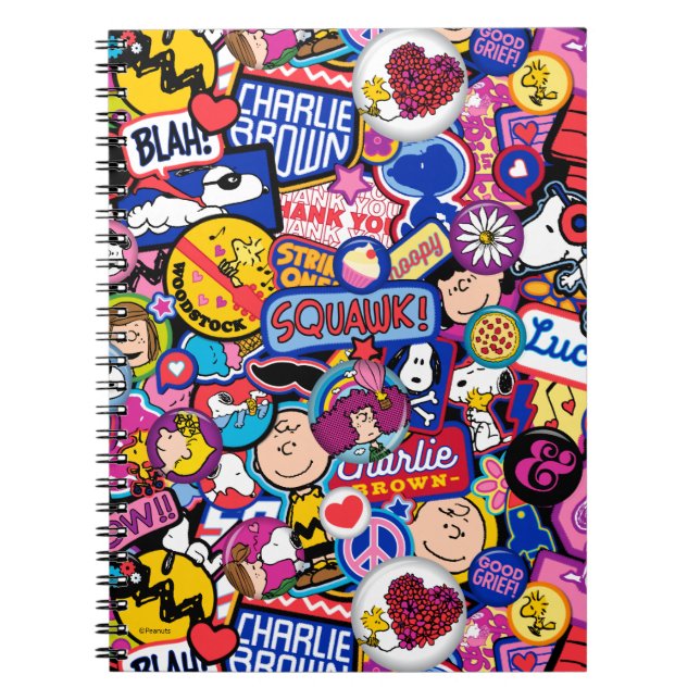 Peanuts | Mixtape Patch Pattern Notebook (Front)