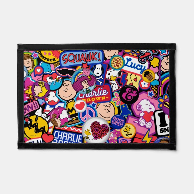 Peanuts | Mixtape Patch Pattern Pennant (Front)
