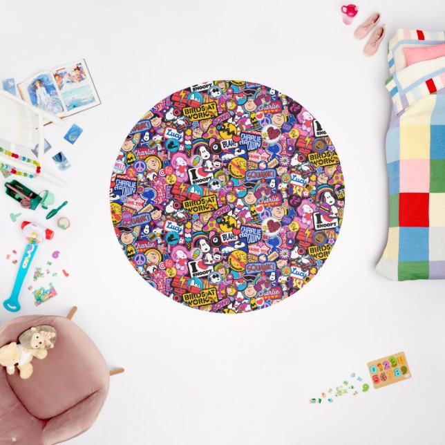 Peanuts | Mixtape Patch Pattern Rug (Insitu (Babyroom))