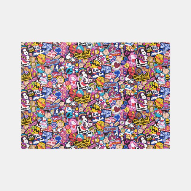 Peanuts | Mixtape Patch Pattern Rug (Front)