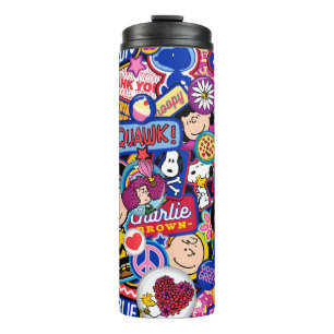 Peanuts Mixtape Patch Pattern Thermal Tumbler