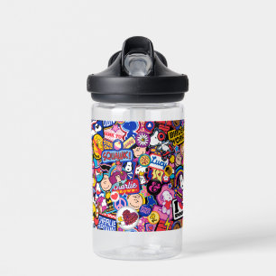 Peanuts Mixtape Patch Pattern Water Bottle
