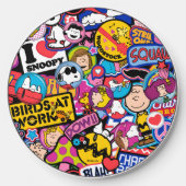 Peanuts | Mixtape Patch Pattern Wireless Charger (Front)