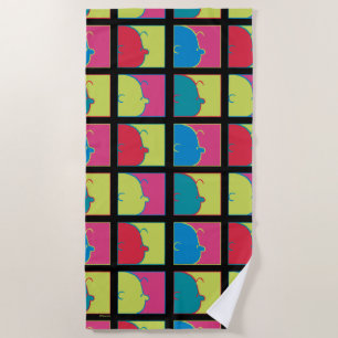 Peanuts Modern Pop Art Charlie Brown Beach Towel