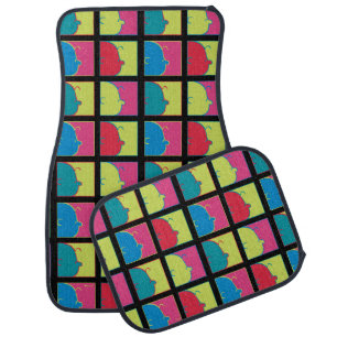 Peanuts Modern Pop Art Charlie Brown Car Floor Mat