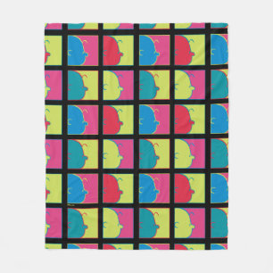 Peanuts Modern Pop Art Charlie Brown Fleece Blanket