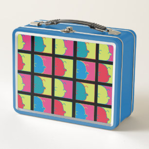 Peanuts Modern Pop Art Charlie Brown Metal Lunch Box