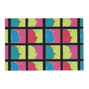 Peanuts   Modern Pop Art Charlie Brown Placemat