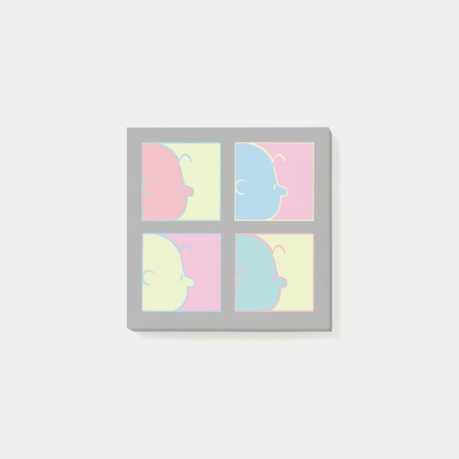 Peanuts | Modern Pop Art Charlie Brown Post-it Notes (Front)