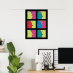 Peanuts | Modern Pop Art Charlie Brown Poster<br><div class="desc">Check out this colorful pop art style Peanuts design featuring Charlie Brown.</div>