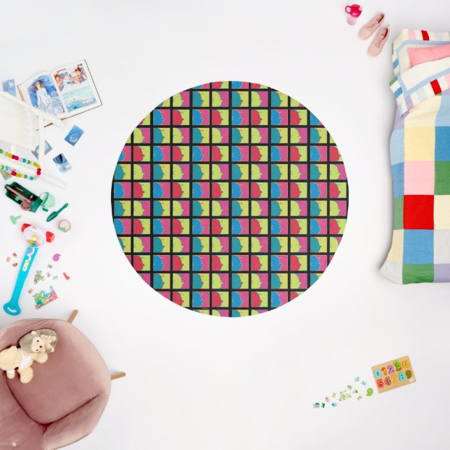 Peanuts | Modern Pop Art Charlie Brown Rug (Insitu (Babyroom))