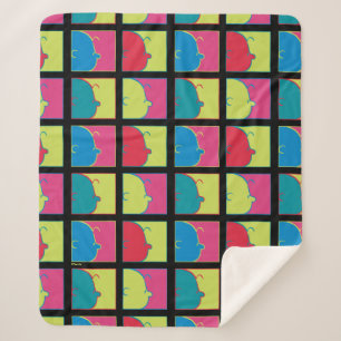 Peanuts Modern Pop Art Charlie Brown Sherpa Blanket