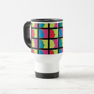 Peanuts Modern Pop Art Charlie Brown Travel Mug