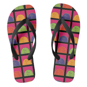 Peanuts Modern Pop Art It's Charlie Brown Flip Flops