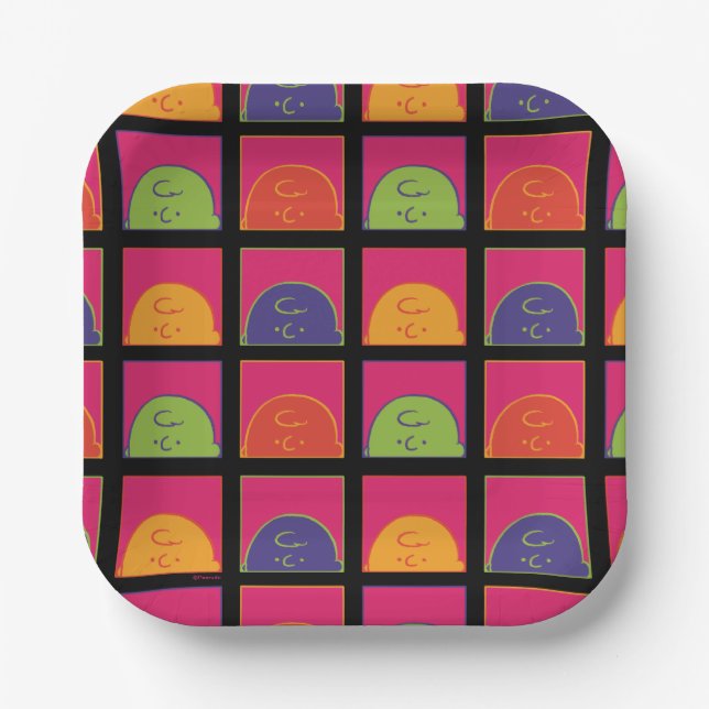 Peanuts | Modern Pop Art It's Charlie Brown Paper Plates (Front)