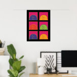 Peanuts | Modern Pop Art It's Charlie Brown Poster<br><div class="desc">Check out this colorful pop art style Peanuts design featuring Charlie Brown.</div>