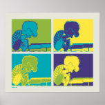 Peanuts | Modern Pop Art Schroeder Poster<br><div class="desc">Check out this colorful pop art style Peanuts design featuring Schroeder.</div>