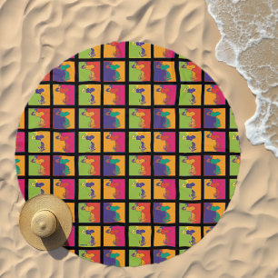 Peanuts Modern Pop Art Snoopy Beach Towel