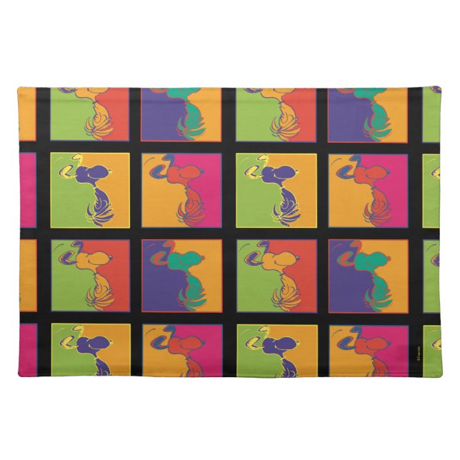 Peanuts | Modern Pop Art Snoopy Cloth Placemat (Front)