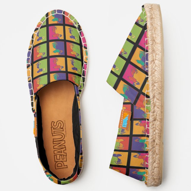 Peanuts | Modern Pop Art Snoopy Espadrilles (Side)