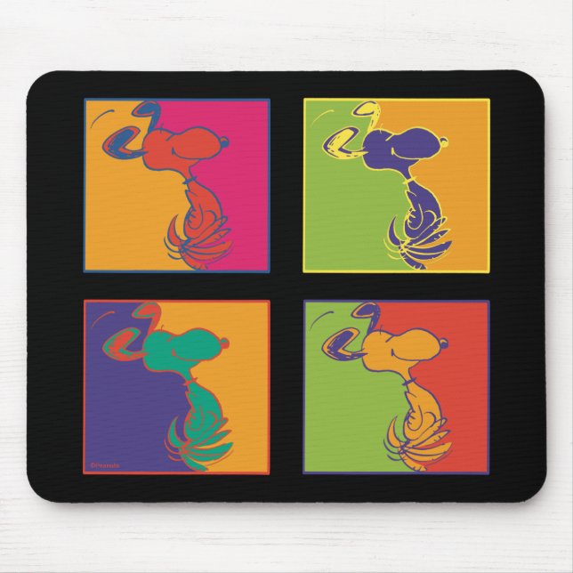 Peanuts | Modern Pop Art Snoopy Mouse Pad (Front)