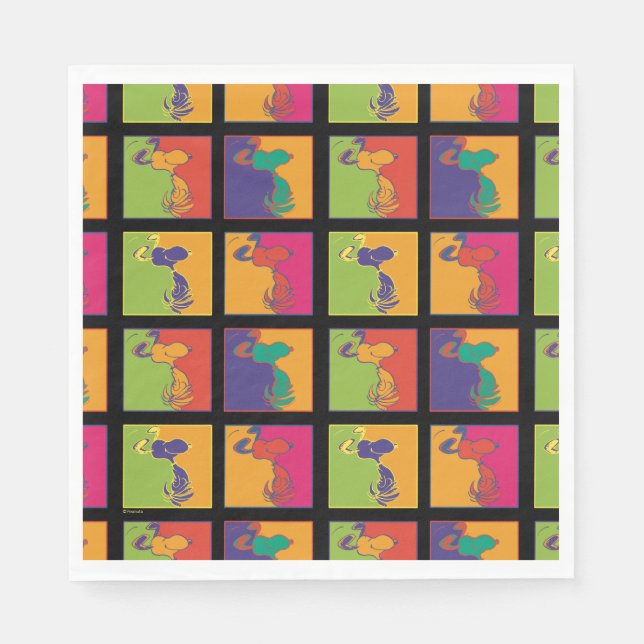 Peanuts | Modern Pop Art Snoopy Napkins (Front)