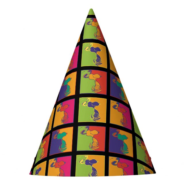 Peanuts | Modern Pop Art Snoopy Party Hat (Front)