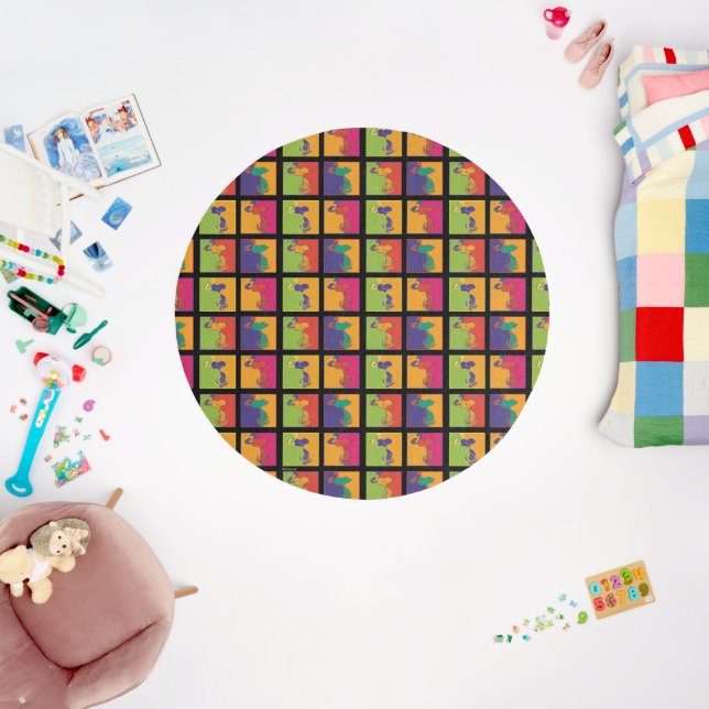 Peanuts | Modern Pop Art Snoopy Rug (Insitu (Babyroom))