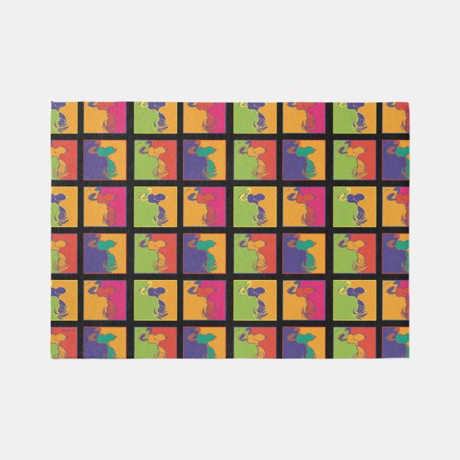 Peanuts | Modern Pop Art Snoopy Rug (Front)