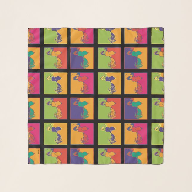 Peanuts | Modern Pop Art Snoopy Scarf (Front)