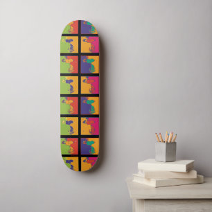 Peanuts Modern Pop Art Snoopy Skateboard