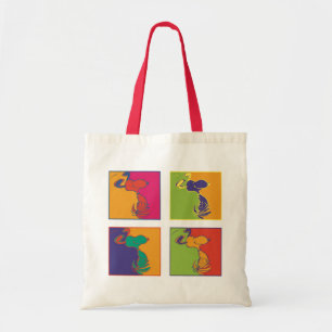 Peanuts   Modern Pop Art Snoopy Tote Bag