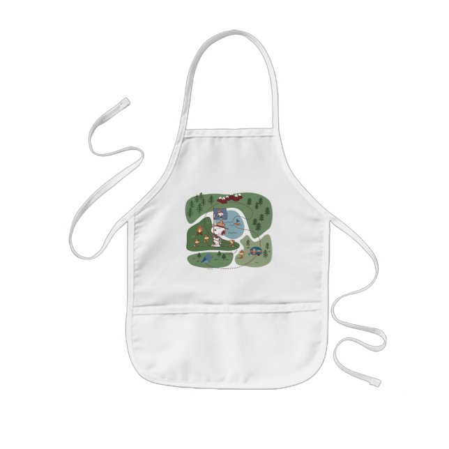 Peanuts | Nestled in the Mountains Campsite Kids' Apron (Front)